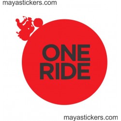 One ride sticker/decal for royal enfield - custom colors